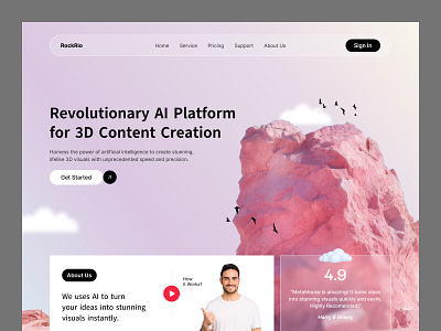 AI Platform ai ai bot ai chat artificial intelligence auto motion chat bot clean minimal saas ui uiux web app landing page website design