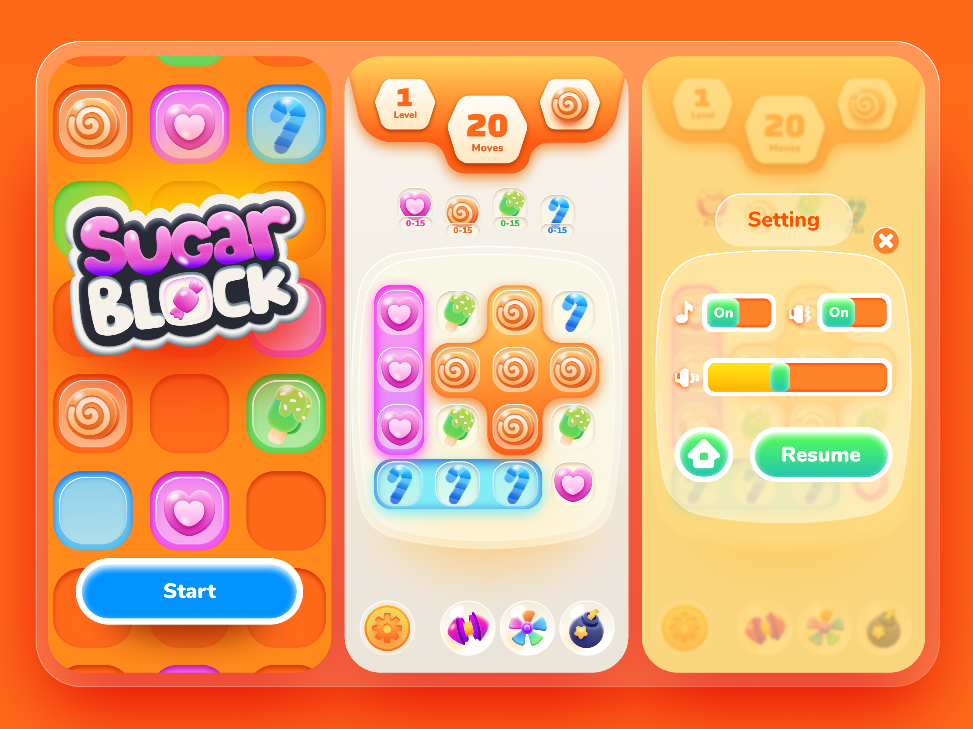 Sugar Block Game Design branding design education game game game design game for kids graphic design illustration logo