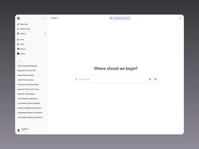 ChatGPT - SnowUI ai chat chatgpt ui design