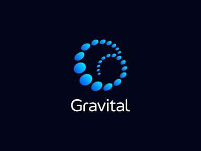 Gravital abstract agency aquisition brand identity celestial elipse gravity growth human logo logo design modern motion orbital people round startup talent tech