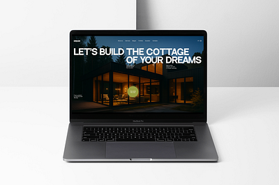 Landing page for real estate branding design development site graphic design real estate site webdesign website