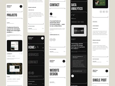 Parker | Portfolio — Template #7 blog cms concept design designer landing page minimalist modern portfolio ui ux web web design webdesign website