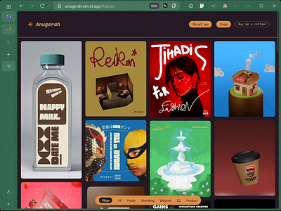 Creative Portfolio Website app branding css design graphic design typography ui ux website
