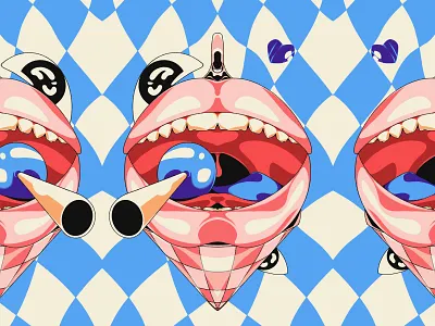 Pop Gelato gelato hand drawn illustration mouth