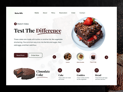 Bakery Website Design – By Webyking motion graphics ui website design