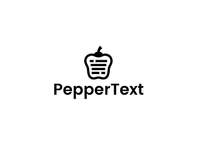 PepperText (unused) brand branding design elegant graphic design illustration logo logo design logotype mark minimalism minimalistic modern pepper sign text ukraine ukrainiandesigner vector