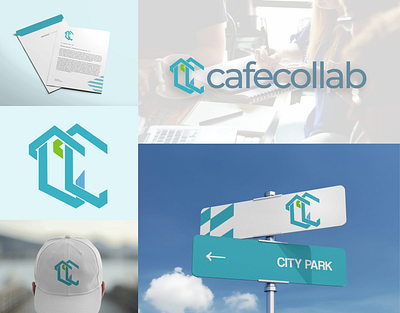 CafeCollab Logo and Branding behance branding cafe cc collaborat dribble graphic design identity launch logo project manegement tech tool trend visual