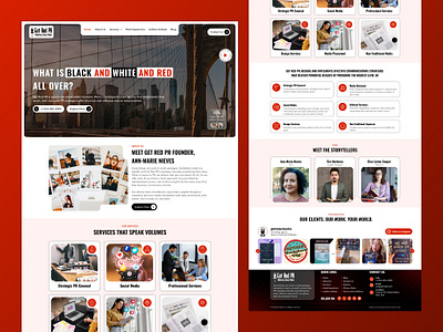 Get Red PR – PR & Digital Marketing Website Design agency website design boutique agency web branding creative agency branding design digital marketing site getredpr landing page midhudsonweb modern web design pr marketing website design public relations brand storytelling ux ui ui ux design web design