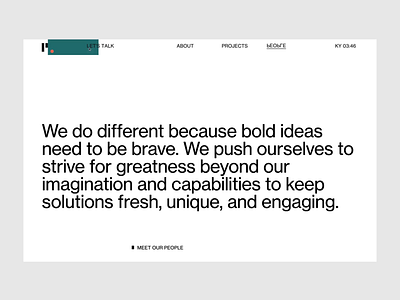 Heights agency website clean layout digital agency hover animation hover effect minimalism modern design people pixel effect responsive design studio website team page typography uiux design web design