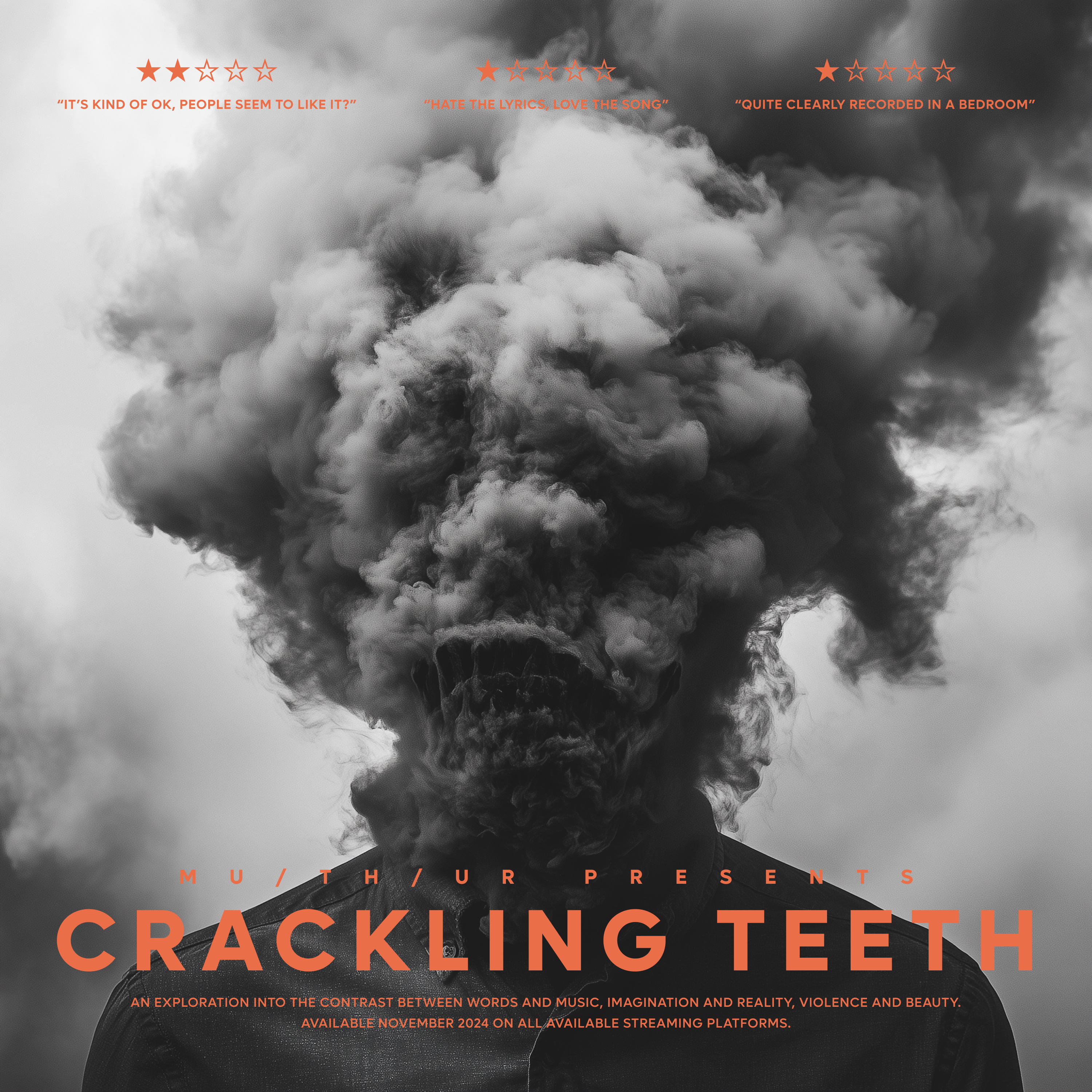 MU/TH/UR 'Crackling Teeth' Poster branding indie music single cover