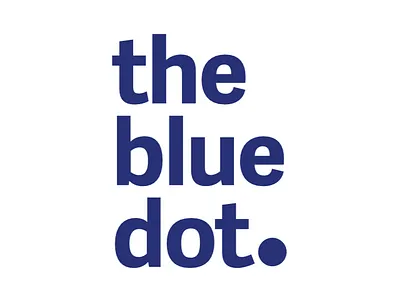 the blue dot logo graphic design logo