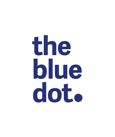 the blue dot logo graphic design logo