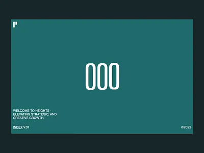 Heights agency website clean layout digital animation hover animation landing page minimalism modern design stretch animation studio website text animation typography animation uiux design web design