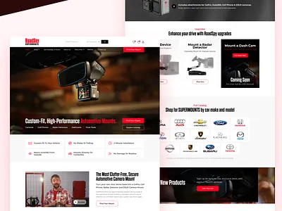 RoadSpy SuperMounts - ECommerce Web Design branding conversion optimization e commerce figma typography ui ux web design
