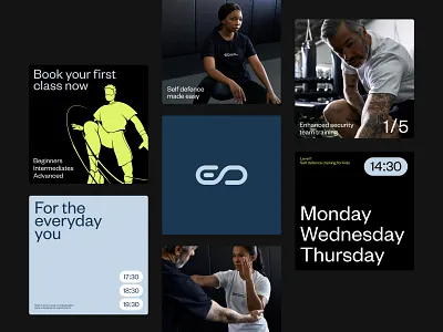 Everyday Self Defence brand identity brand illustration corporate training brand empowerment design geometric logo logo design minimal design modern logo professional branding safety branding self defence brand social media posts training course brand typography visual empowerment
