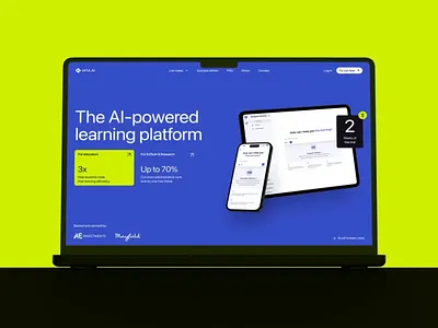 AI Landing page website design showreel ✦ HiTA AI ai animation design interaction landing page motion graphics service site startup ui ux web design website