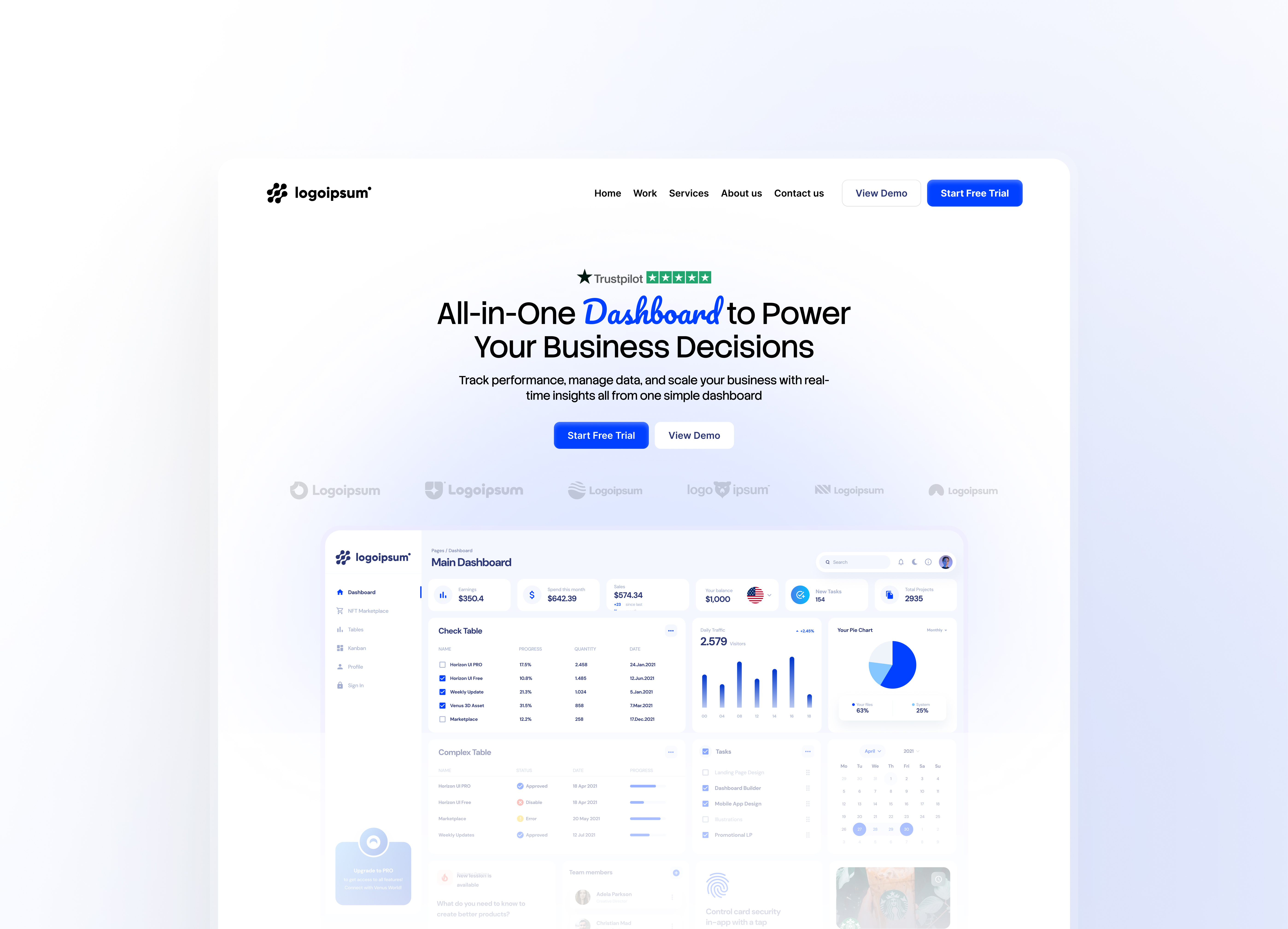 Landing page UI Design design landing page ui ui design uix website