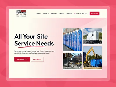 Site Services of America - UI/UX Web Design figma mockup professional services ui ux web design