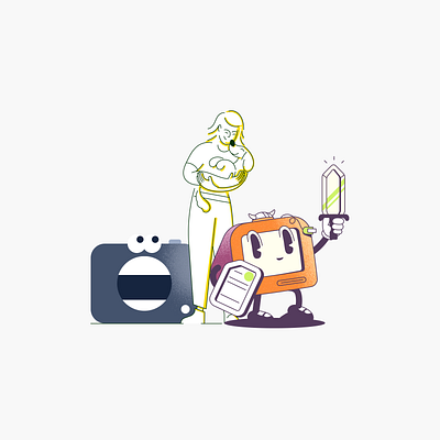 Illustration Styles branding childcare cute design family funny graphic design hr icon illustration line minimal petcare retro simple ui
