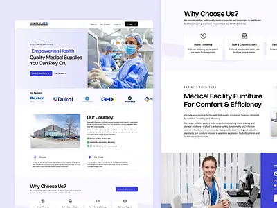 DirectMed Supplies - Healthcare Distribution Web Design b2b figma healthcare uiux web design
