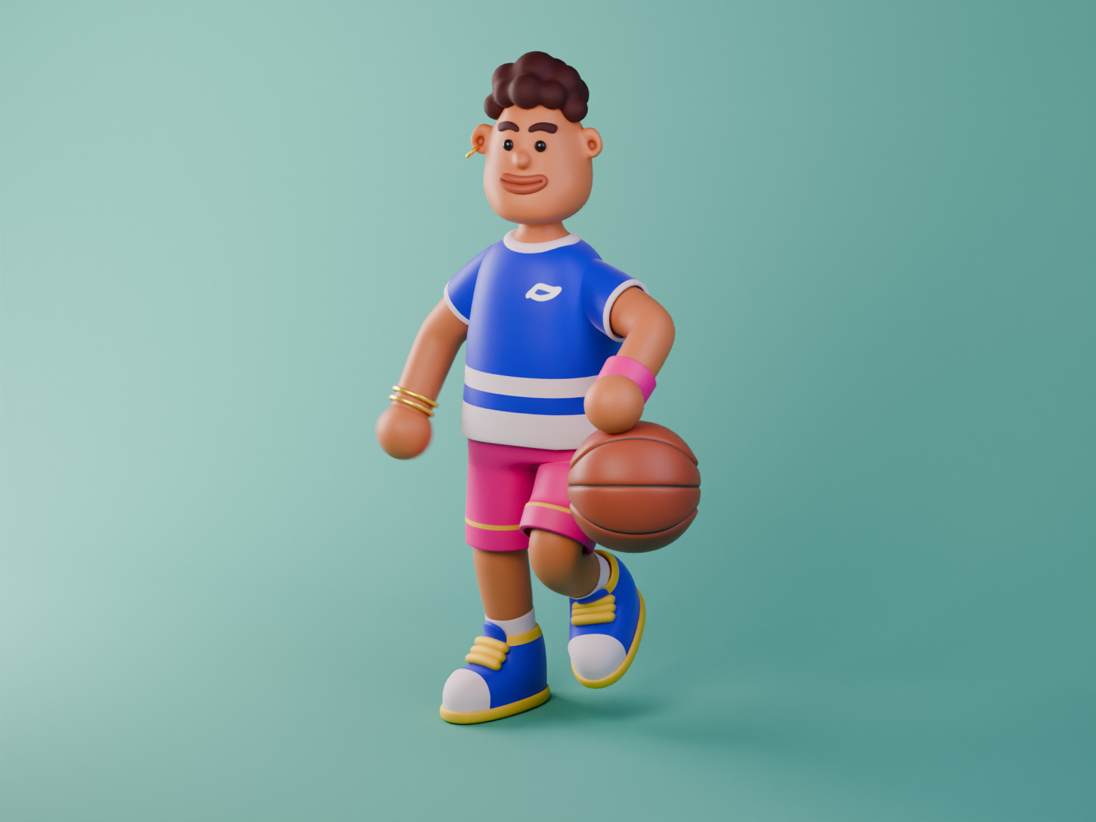 Example of 3D Mascot Character Illustration