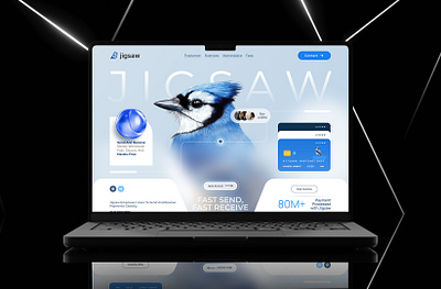 Jigsaw_ Hero section b2b clen header design hero section hero ui landing page modern payment ui product page saas saas landing section secure startup ui ux web design website header