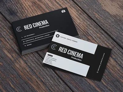 Visiting Card - Red Cinema animation branding design designinspiration graphic design illustration logo motion graphics photoshop typography ui visiting card