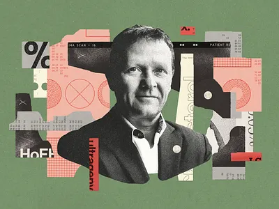 Industry Voice art ceo collage digital art editorial health healthcare hospital illustration leadership magazine medication medicine pharma portrait profile