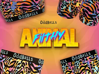 Filthy Animal Typography for Oddballs branding graphic design logo