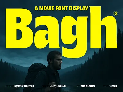 A Movie Font Display - UT Bagh branding design font graphic design illustration logo type design typography ui vector