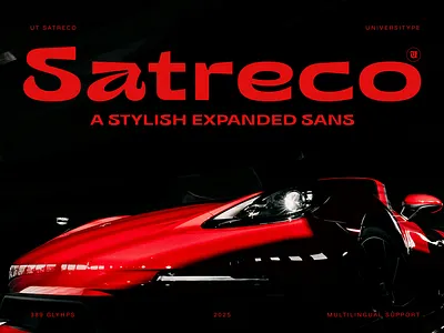A Stylish Expanded Sans - UT Satreco branding design font graphic design illustration logo type design typography ui vector