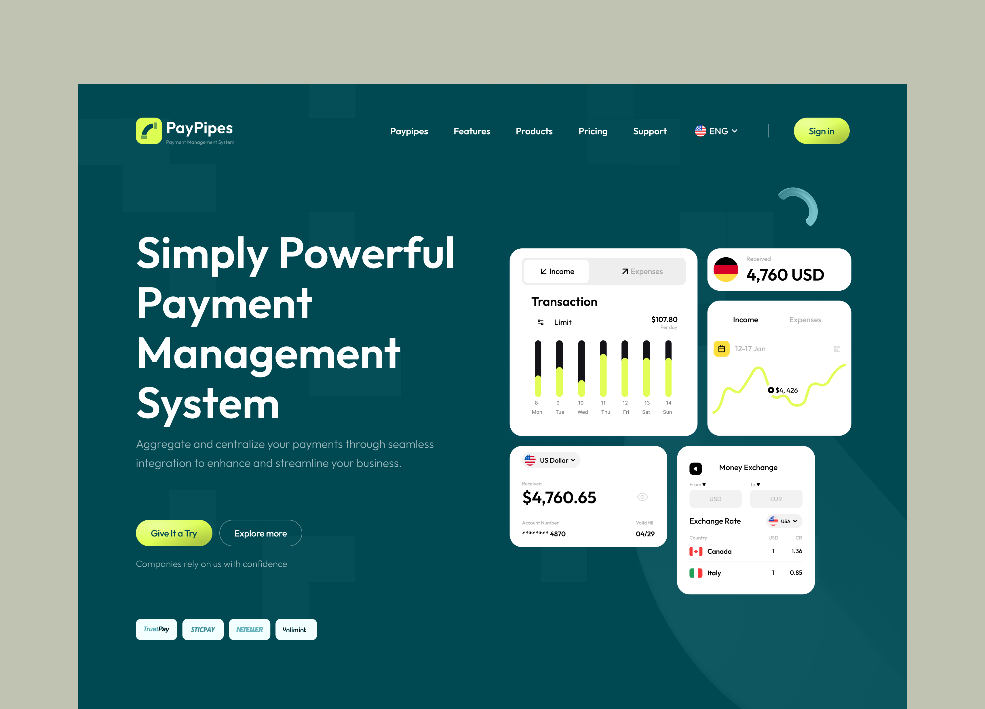 Example of Professional & Modern Web Design
