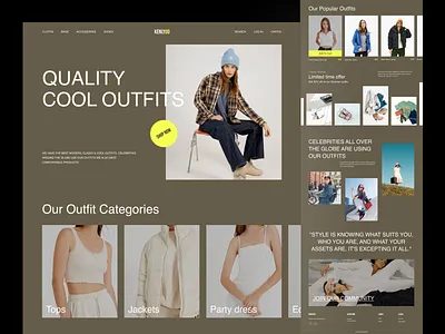 Modern Outfit Website apparel clothing clothing shop clothing store e shop ecommerce ecommerce shop elegant fashion minimal online shop outfit shop shopify store web design webflow woocommerce