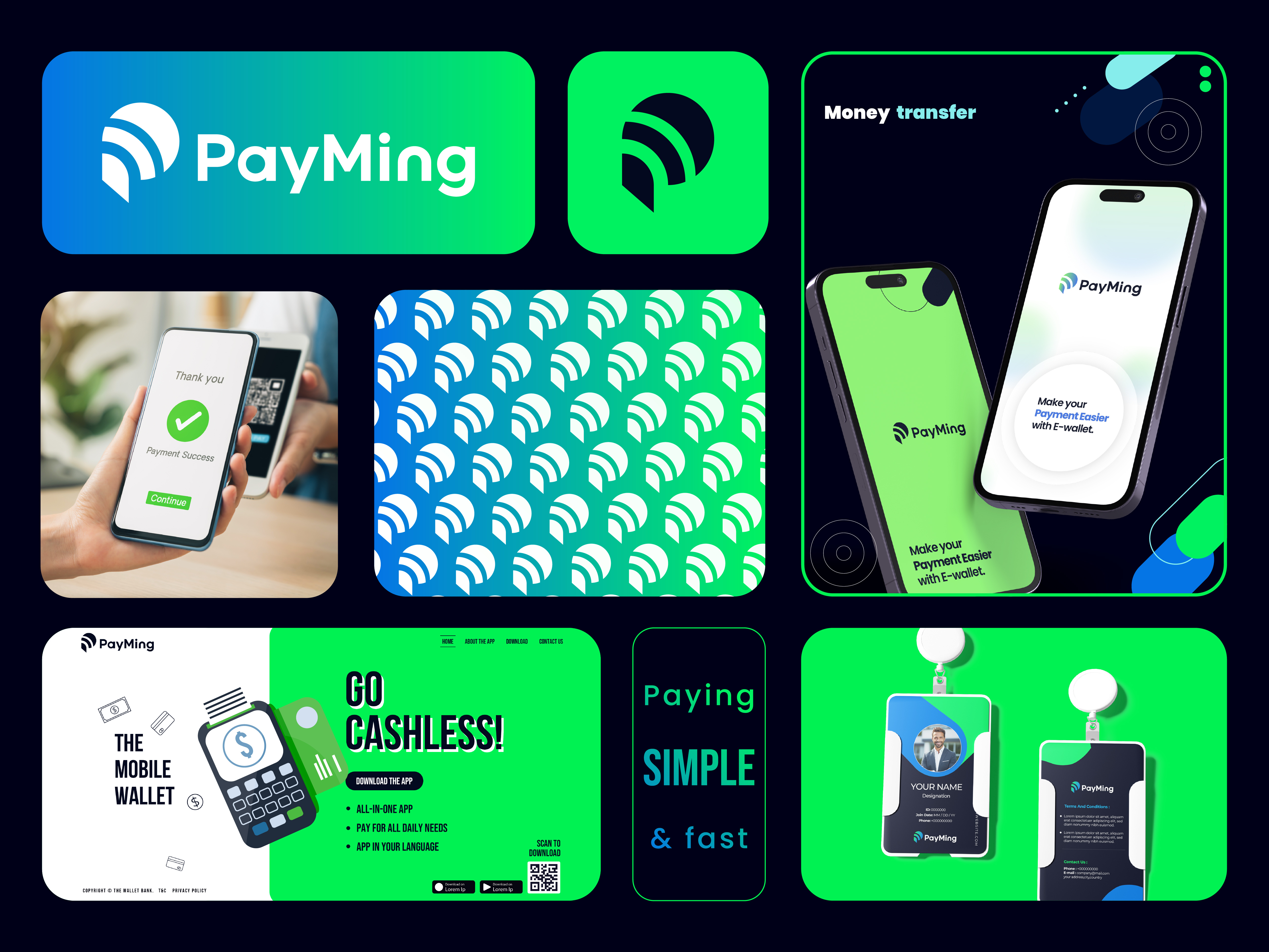 PayMing – Modern Fintech Logo & Brand Identity appdesign brand style guide brandidentity branding creative creativedesign digitalpayments finance fintech graphic design logo logo design minimal minimalistlogo mobilewallet modernbranding payment unique