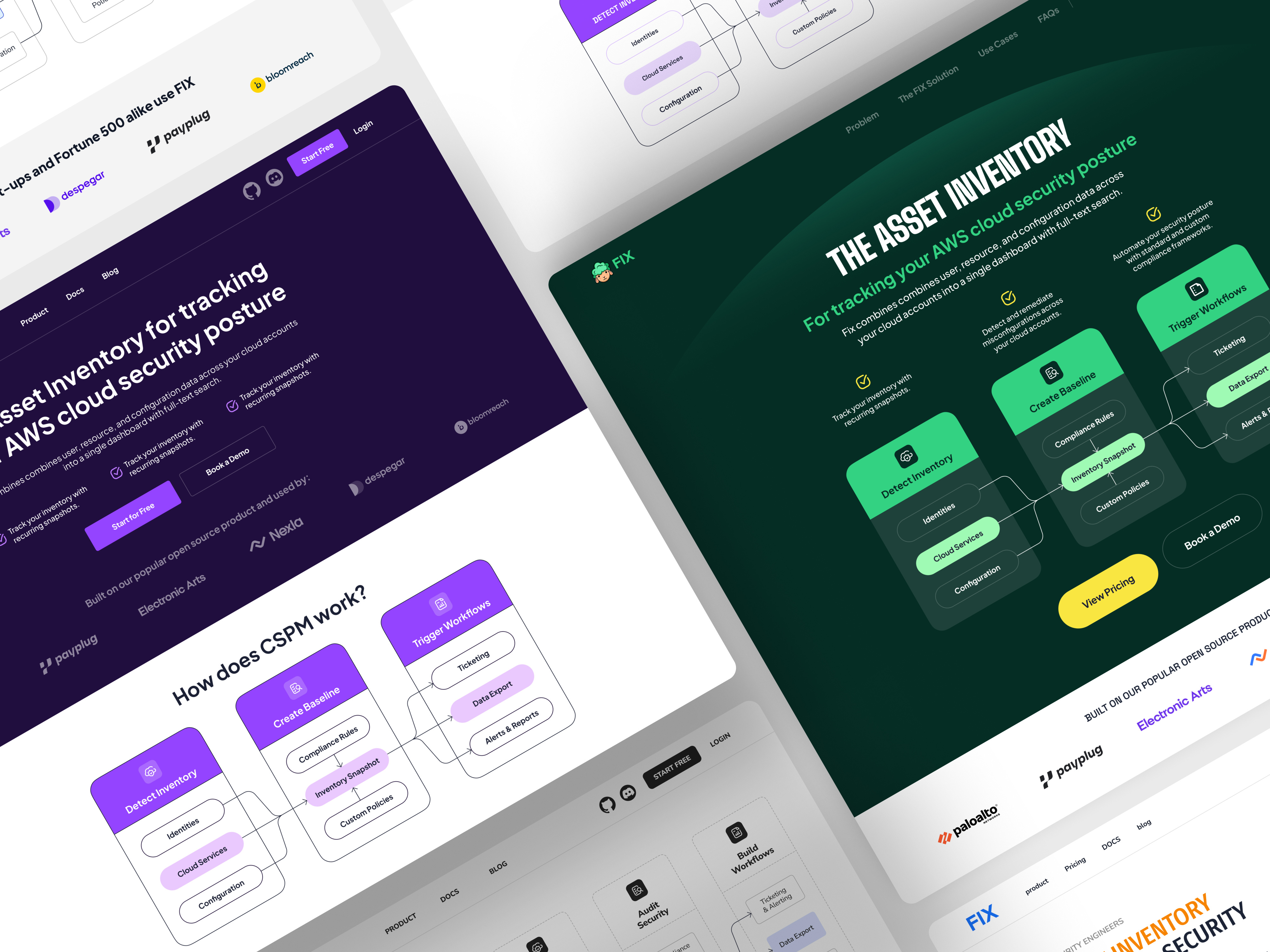 FIX Security Website Design - Hero Sections animation b2b branding cloudsecurity datavisualization design designer figma framer graphic design hero interaction jitter minimal motion graphics productdesign saas ui uiux webdesign