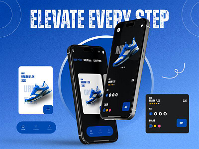 Apptechies | Sneaker E-Commerce App UI/UX Design app design ecommerce fashion app mobile app mobile ui modern design shopping app ui design ux design