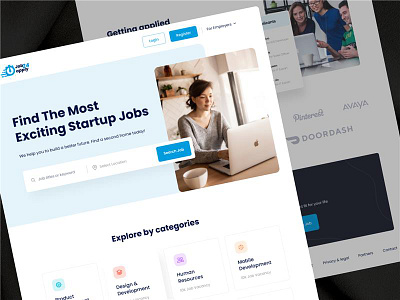 💼 Jobs4Apply – Startup Job Portal UI appdesign branding creativedesign darkmode dashboarddesign design designshowcase designtrends figma figmadesign illustration minimaldesign mobiledesign moderndesign prototype ui uidesign ux uxdesign webdesign