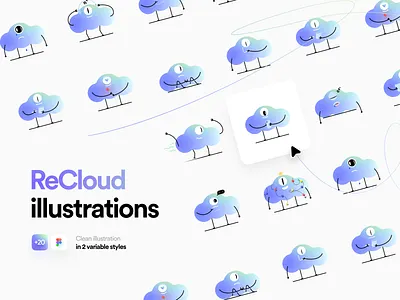 ReCloud Illustration Kit freebie illustration kit