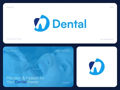 Dental logo - D background black blue branding business clinic company d teeth dental dental logo icon letter d logo logotype medical minimalist teeth tooth vector web