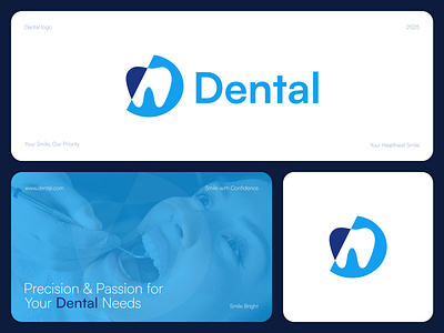 Dental logo - D background black blue branding business clinic company d teeth dental dental logo icon letter d logo logotype medical minimalist teeth tooth vector web