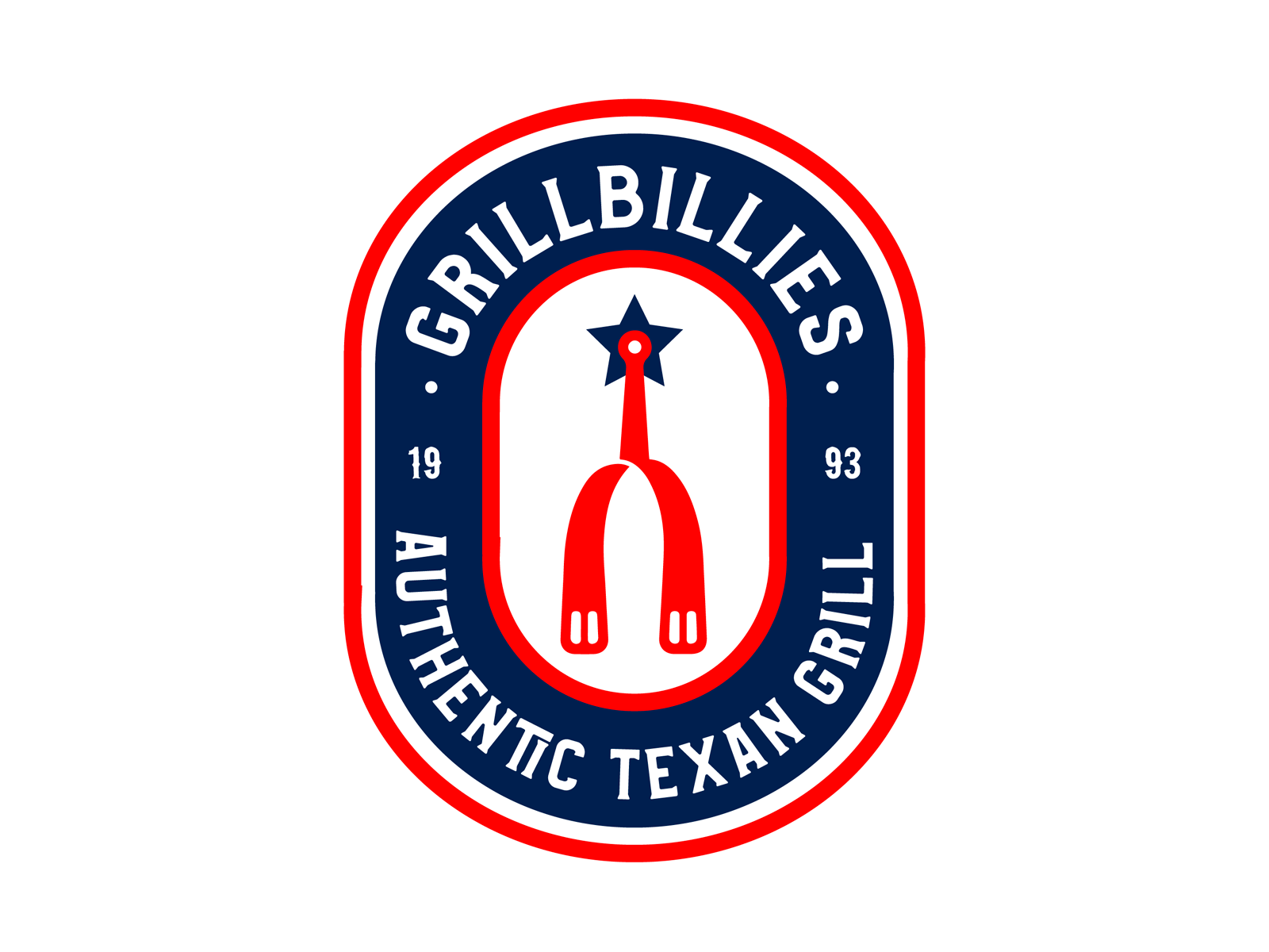Grillbillies Badge badge branding design graphic design logo vintage
