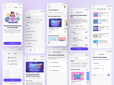Online Education App digitallearning e learning app edtech edtechdesign educationapp learningapp mobile online education app online learning app remotelearning studyapp