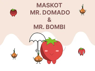 MASKOT MR. DOMINO & MR. BOMBI graphic design maskot