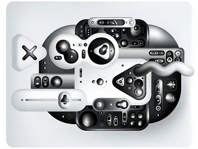 Gadget / UI absract art design illustration key visual ui vector web3