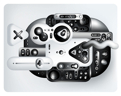 Gadget / UI absract art design illustration key visual ui vector web3