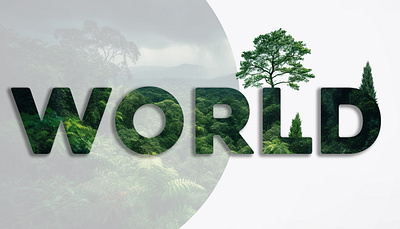 Eco-Typography Design design eco graphic design logo nature simple tree typography