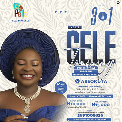Gele Flyer Design branding flyer graphic design ui
