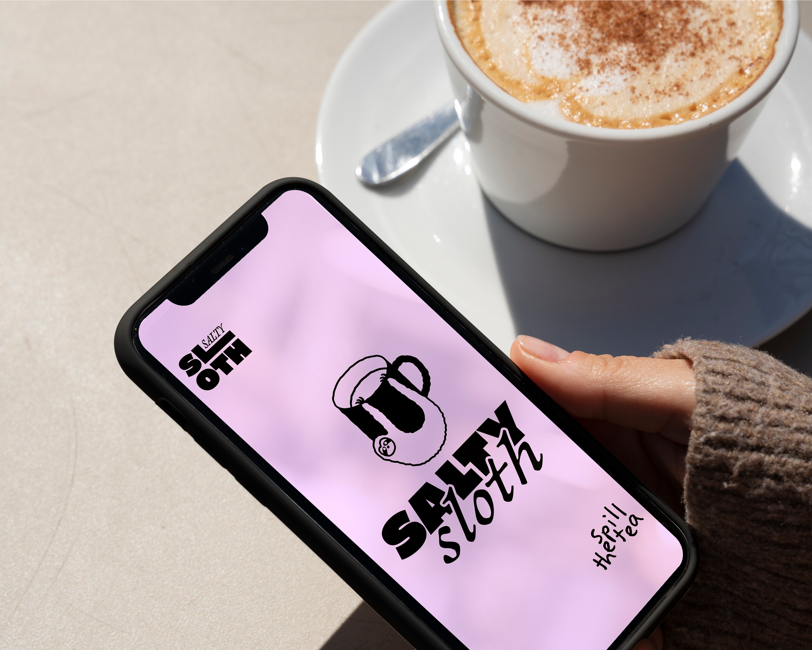 SALTY SLOTH VEGAN CAFE bold bold brand identity brand identity brand identity design branding cafe cafe branding illustration illustrations logo logo design playful playful branding playful logo premium vegan vegan cafe