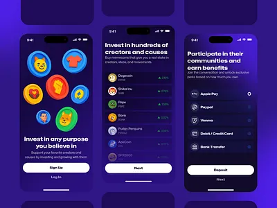 Movement App Design app caviar graphic design mobileapp movement ui