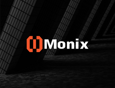 Monix – Modern Construction Logo Design branding graphic design letter logo logo logo design m letter logo m logo design